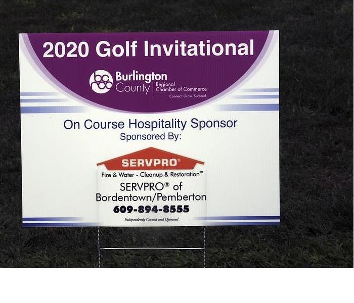 Burlington Chamber Golf Sponsor sign